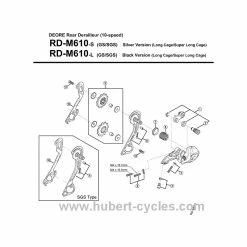 JEU GALETS SHIMANO DEORE SLX 9/10V